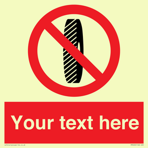 Custom Do Not Change Grinding Wheel Sign